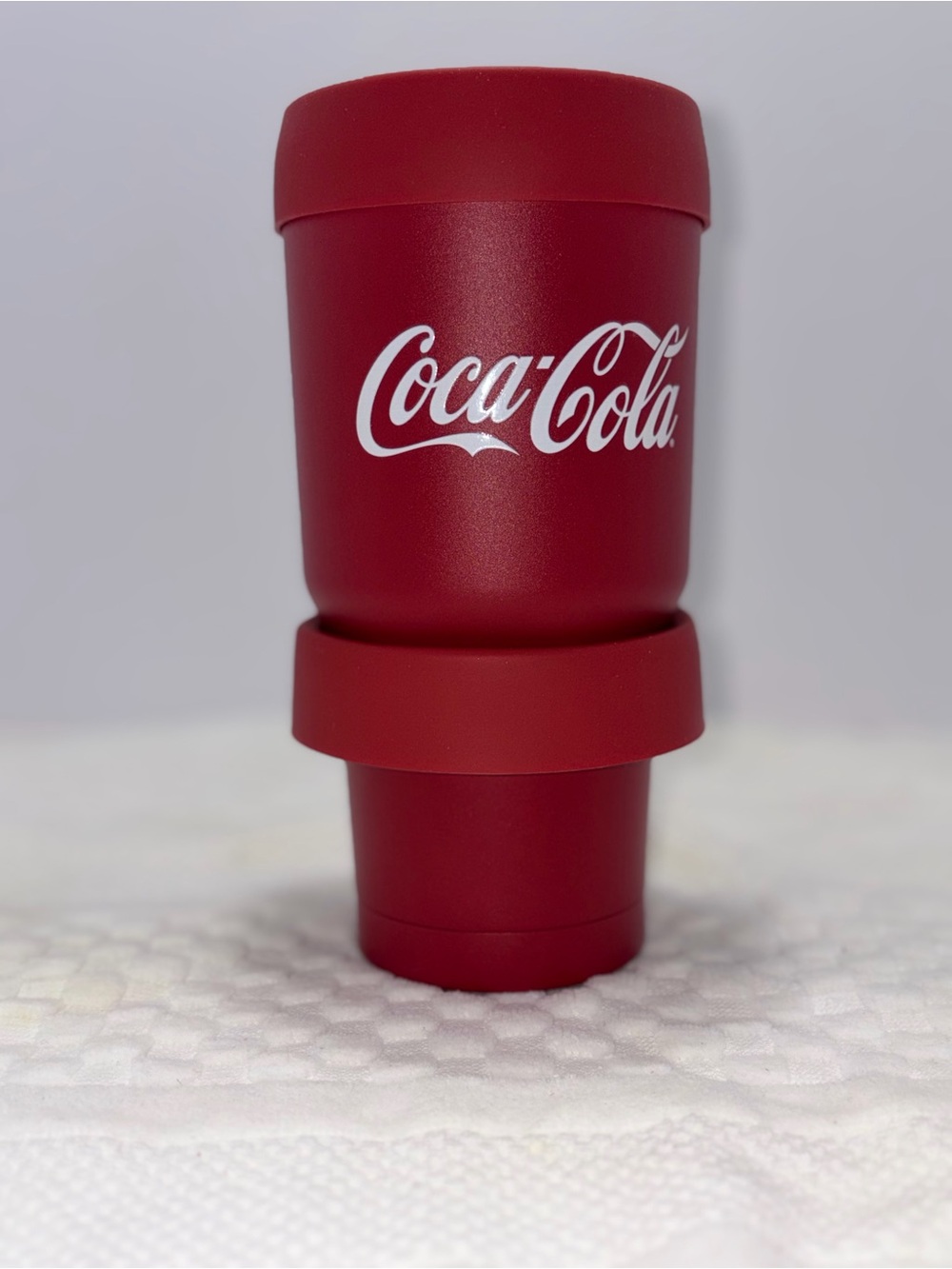 Coca Cola Matte Red Travel Tumbler with White Logo